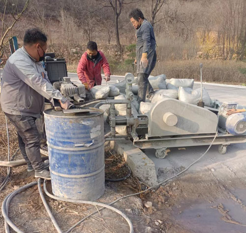 中和镇路面下沉注浆